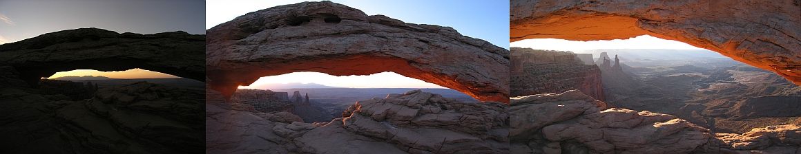 Lever de soleil sur Mesa Arch