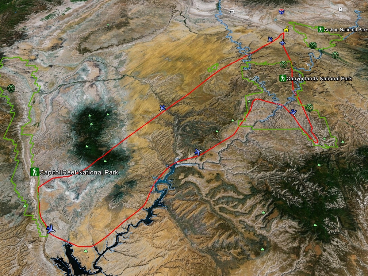 carte lac Powell